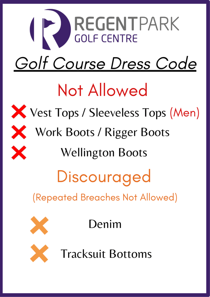 Dress Code Regent Park Golf Course