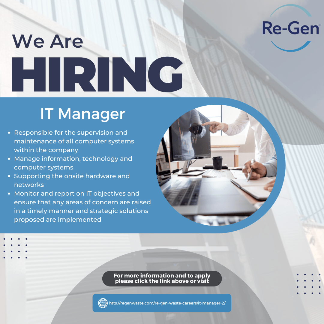 We are hiring... ReGen Waste Management