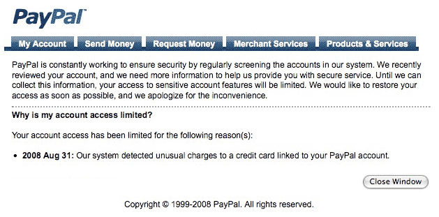 Paypal Holding People's Money Why Is My Money In Paypal On Hold