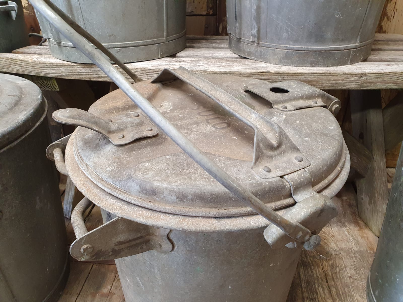 Small Galvanised Dustbins