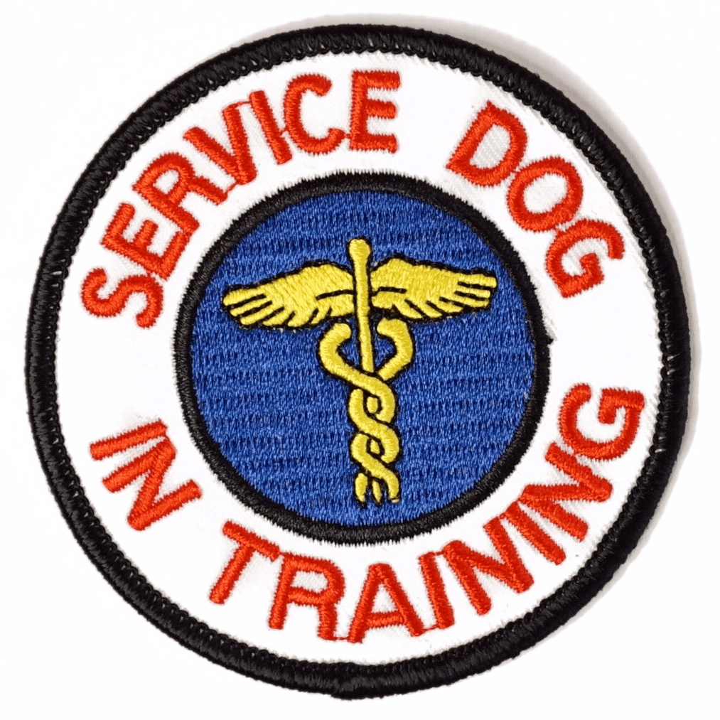 Service Dog In Training Patch (3inch Round)