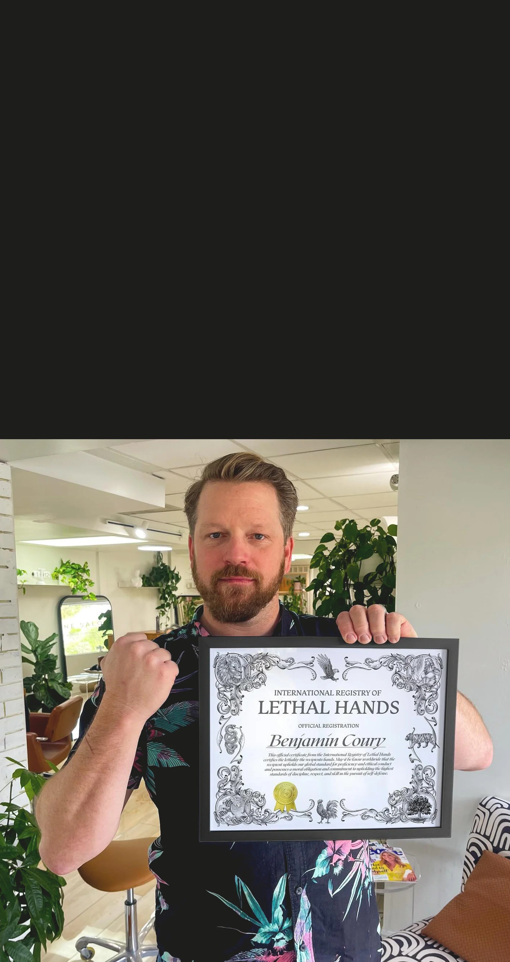 Register Your Hands as Lethal Weapons International Registry of