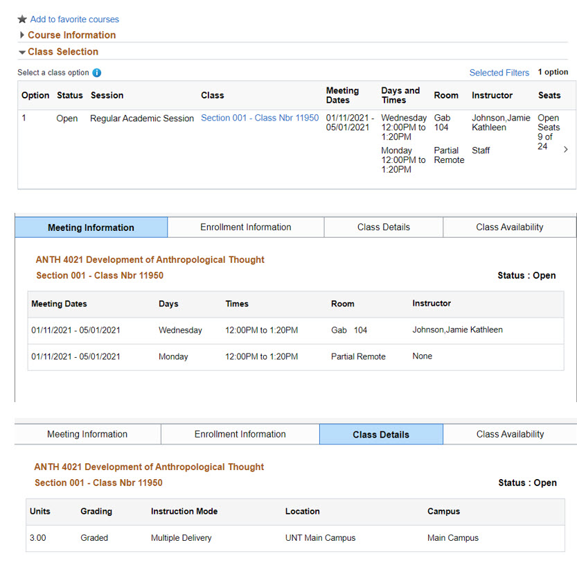Unt Summer Semester 2022 Instruction And Section Information For Summer 2021 | Office Of The Registrar