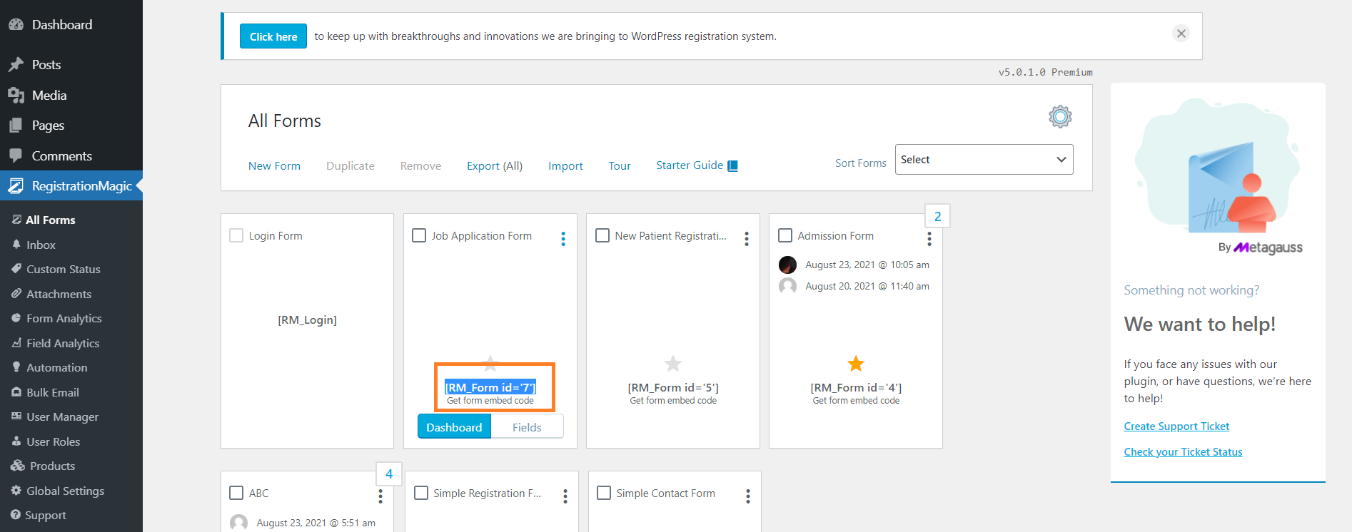 AA11 - RegistrationMagic