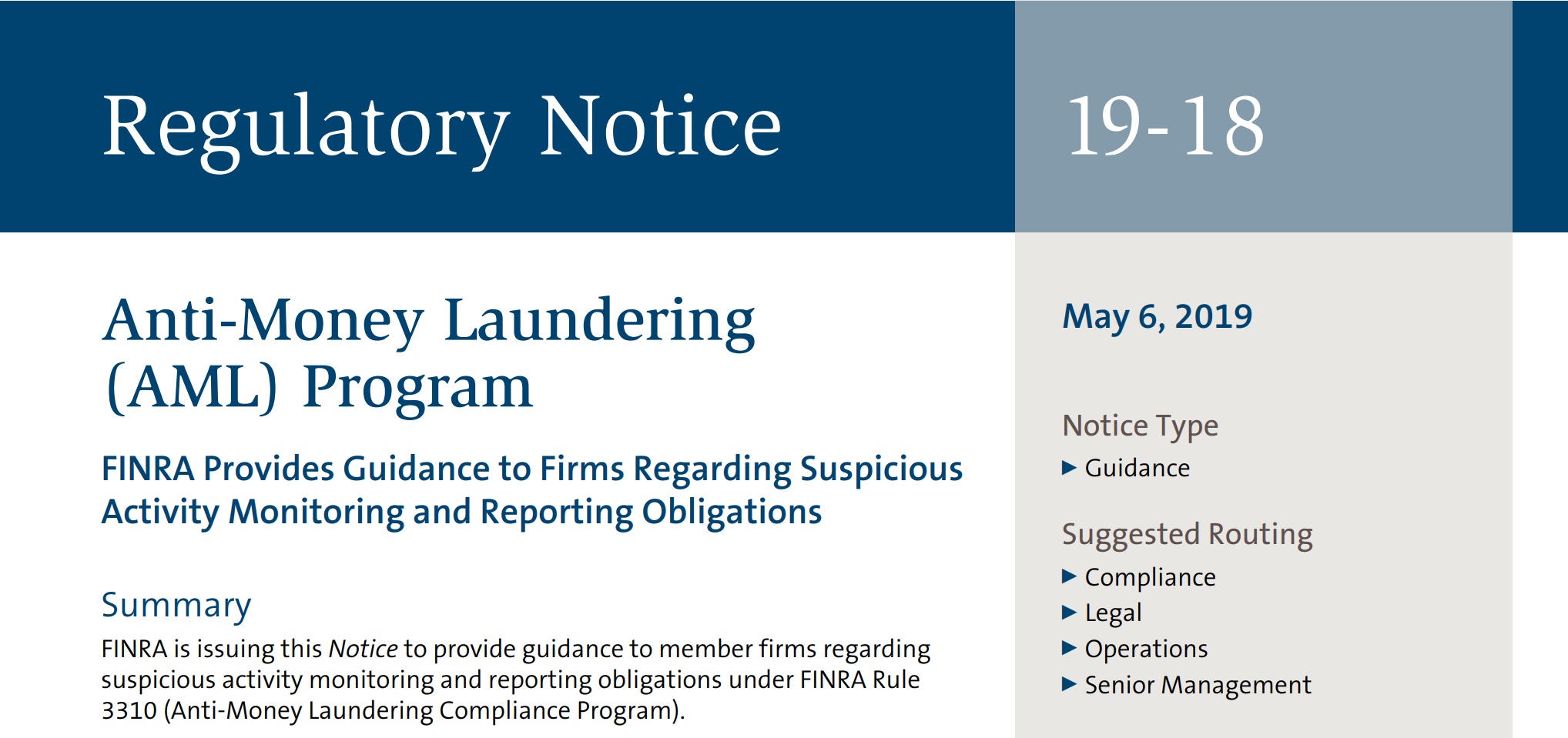 FINRA's list of AML Red Flags has gone from 25 to 97 RegTech
