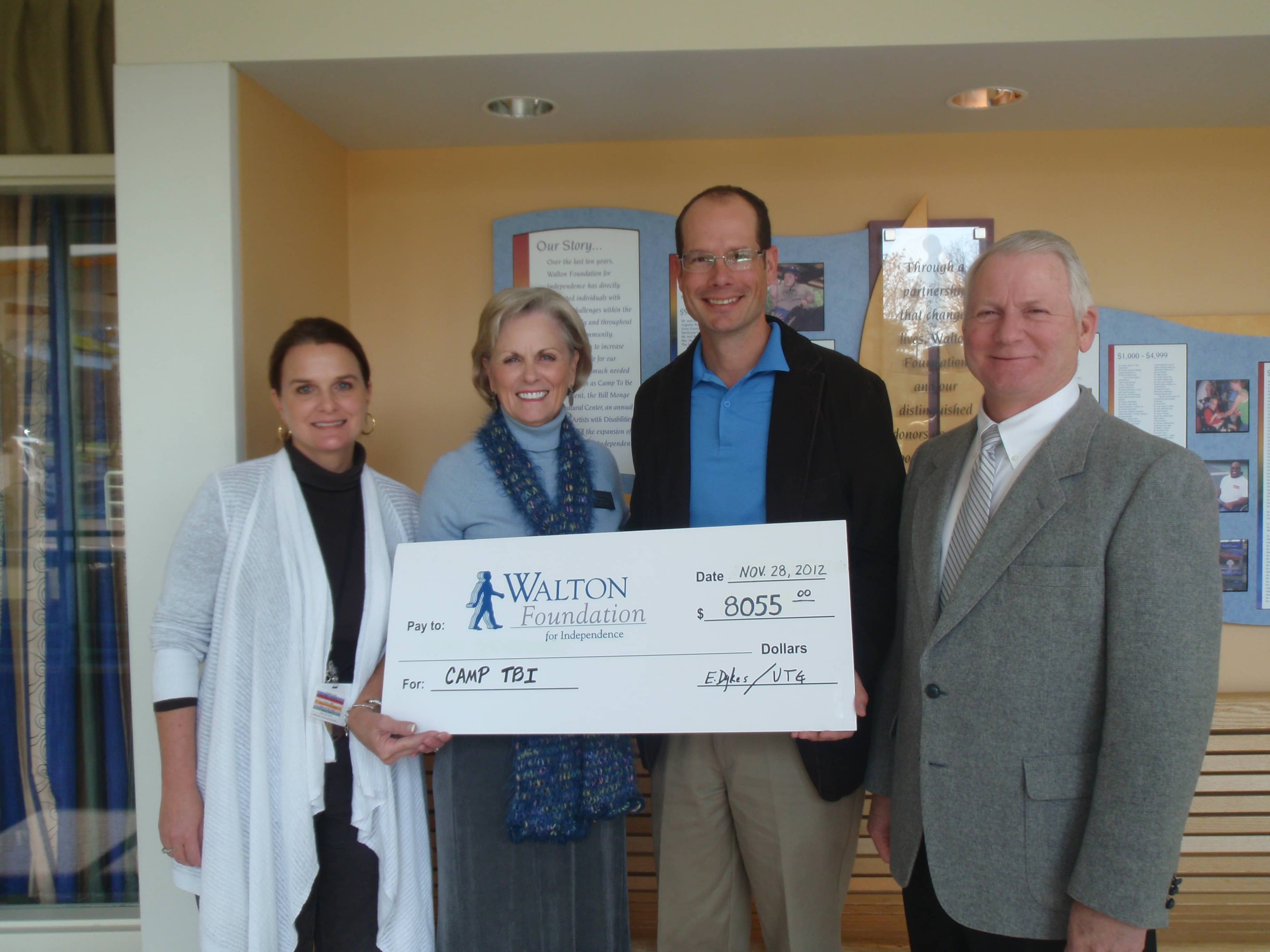 Walton Foundation TBI Camp Receives Support From Triathlete Rehab Management