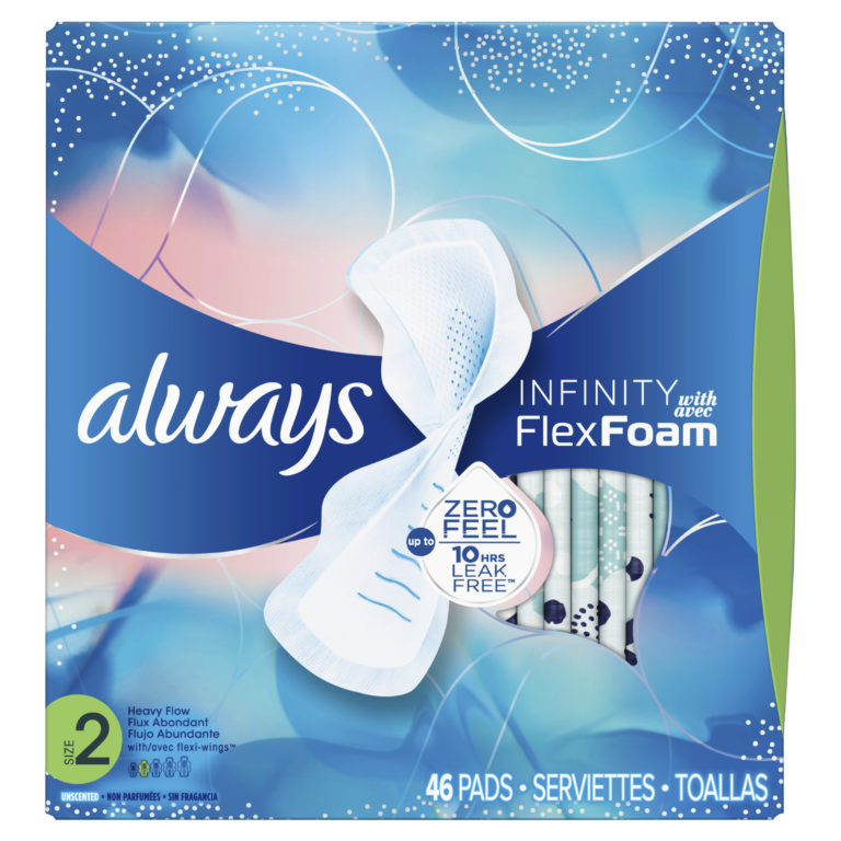 Always infinity flex foam heavy flow 46 ct pads rehobothremarket
