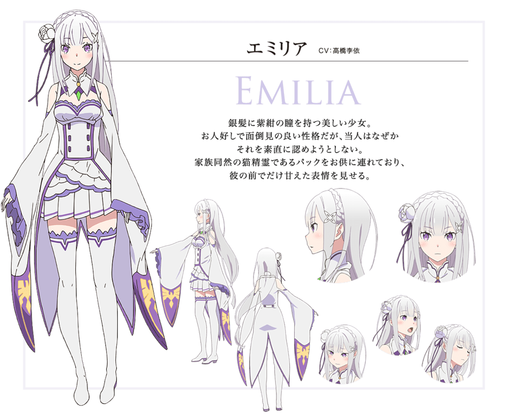 Emilia from ReZERO Starting Life in Another World