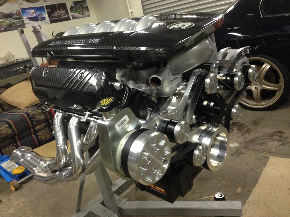 HOLDEN V8 SERPENTINE PULLEY SYSTEM ALTERNATOR AND POWERSTEER WITH