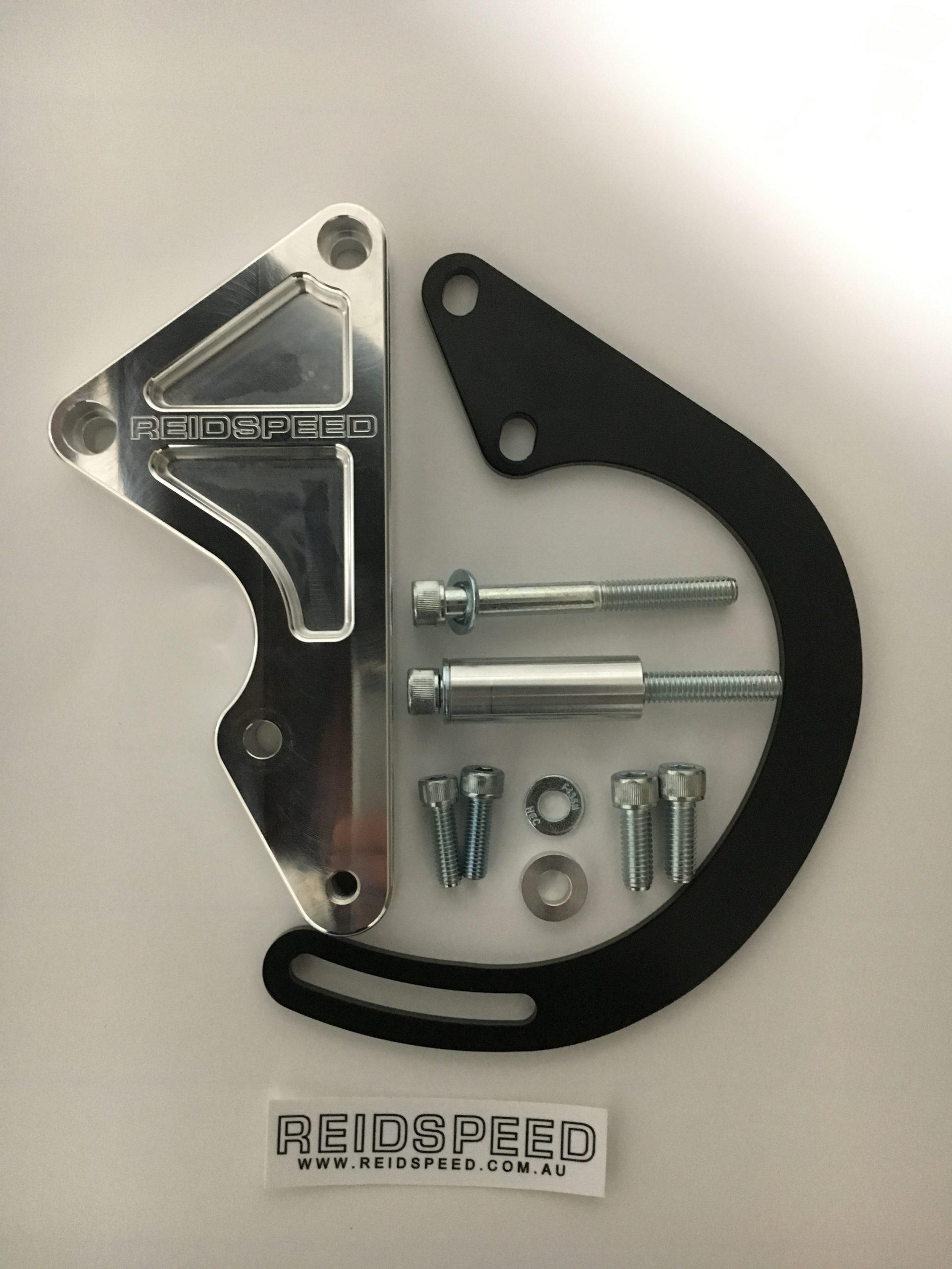 HOLDEN V8 DRIVERS SIDE LOW MOUNT ALTERNATOR BRACKET MACHINED FINISH