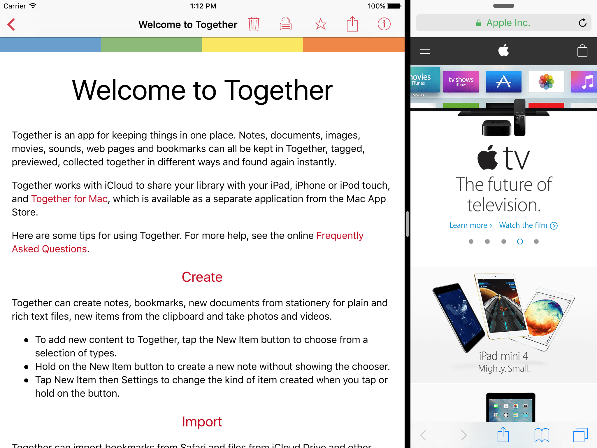 Reinvented Blog » Together for iPad and iPhone 1.3