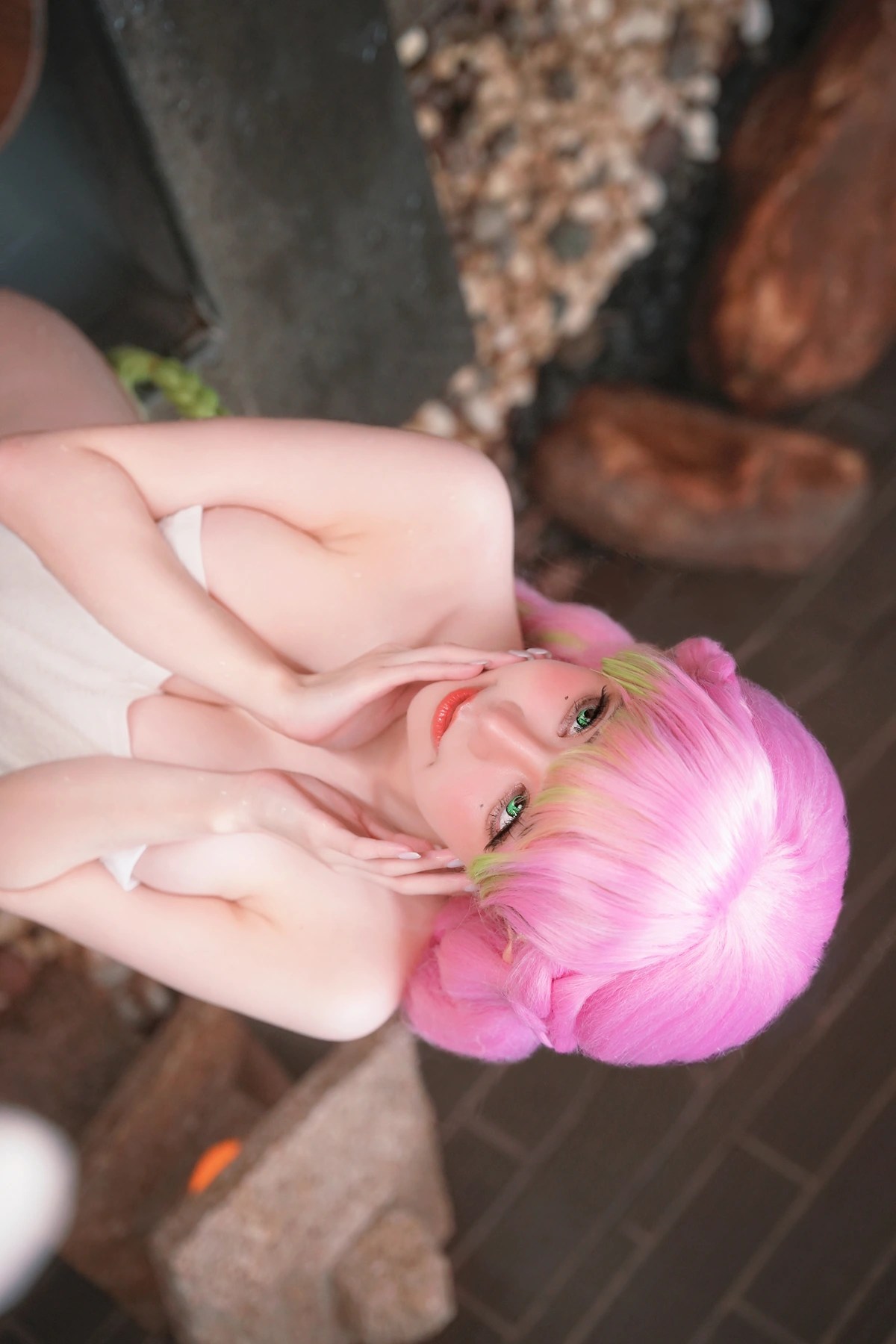 Cosplay Sally多啦雪甘露寺蜜璃温泉主题 48 Cosplay Sally多啦雪甘露寺蜜璃温泉主题精选写真集