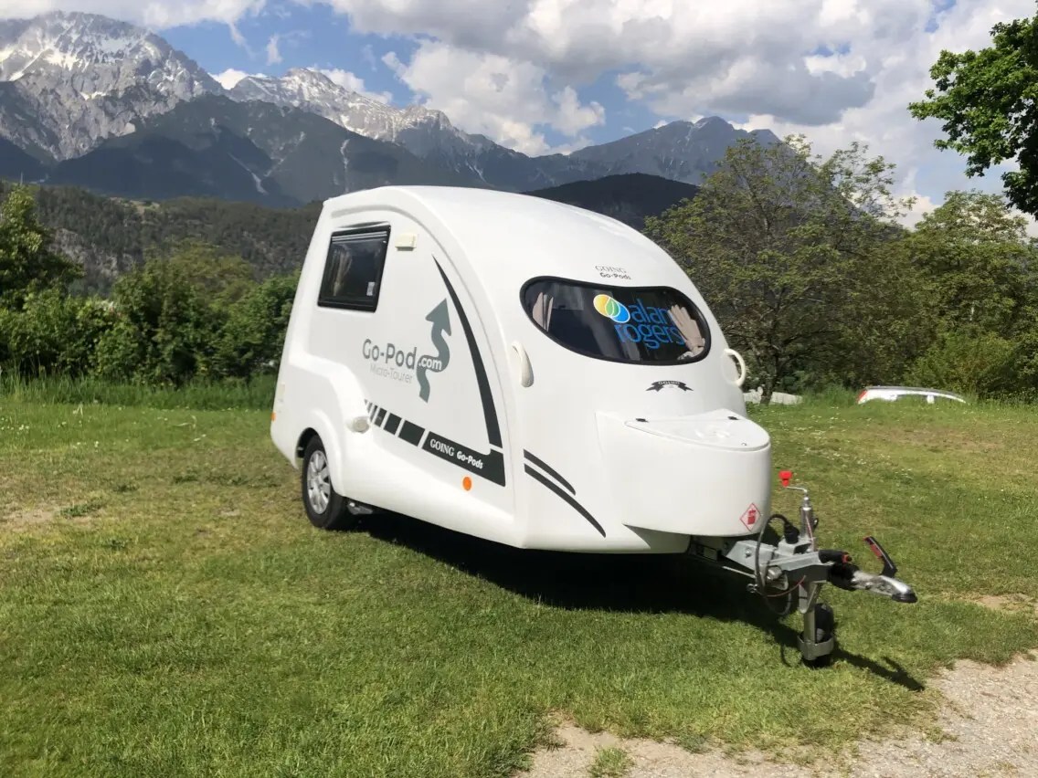 Wohnwagen Go Pod mini Caravan Gopod Niewiadow Wohnwagen Vermietung
