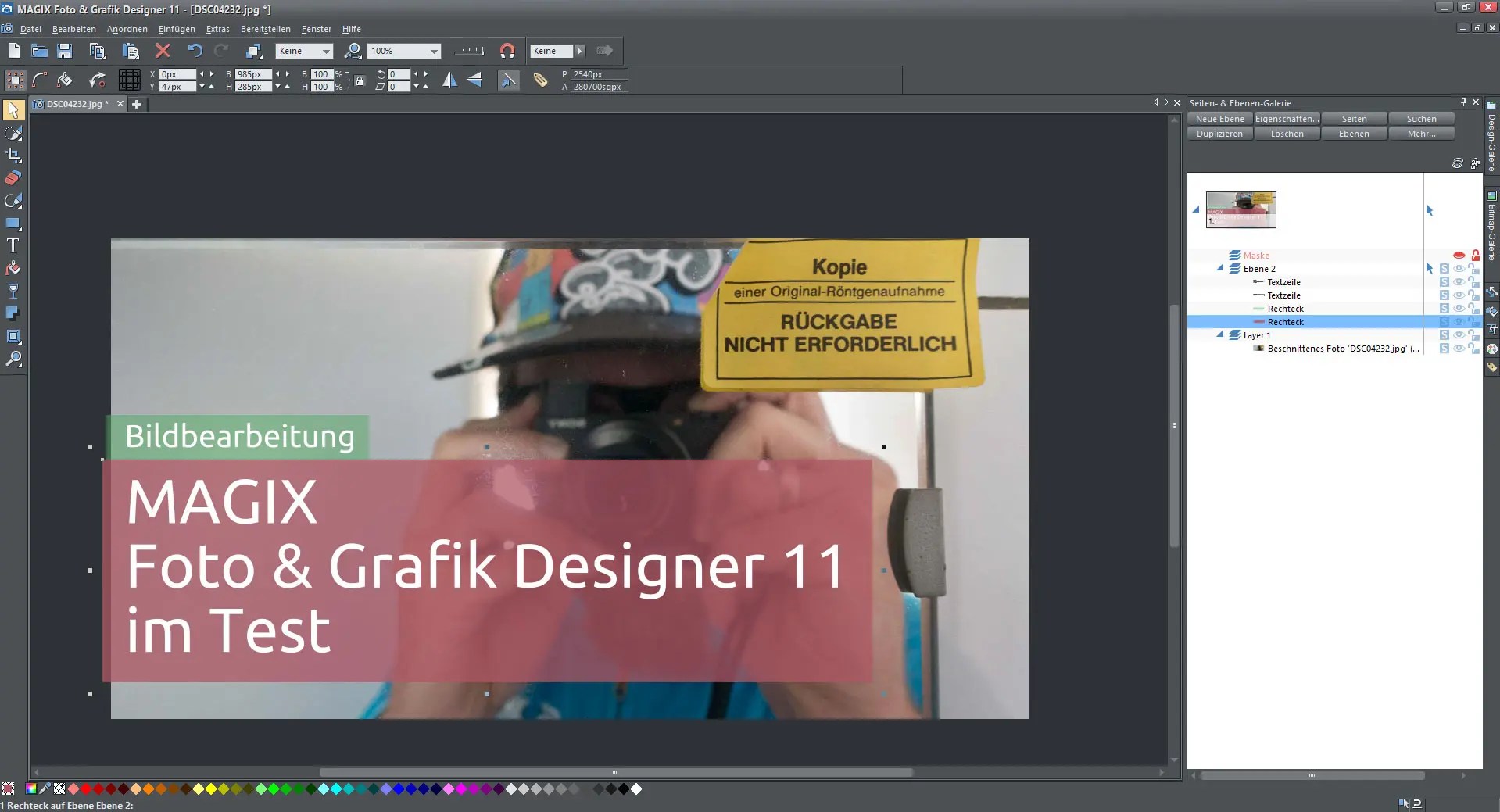 MAGIX Foto & Grafik Designer 11 im Test [+ Praxisbeispiel]