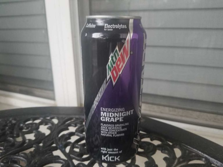 Mountain Dew Kickstart Nutrition Facts (Detailed)
