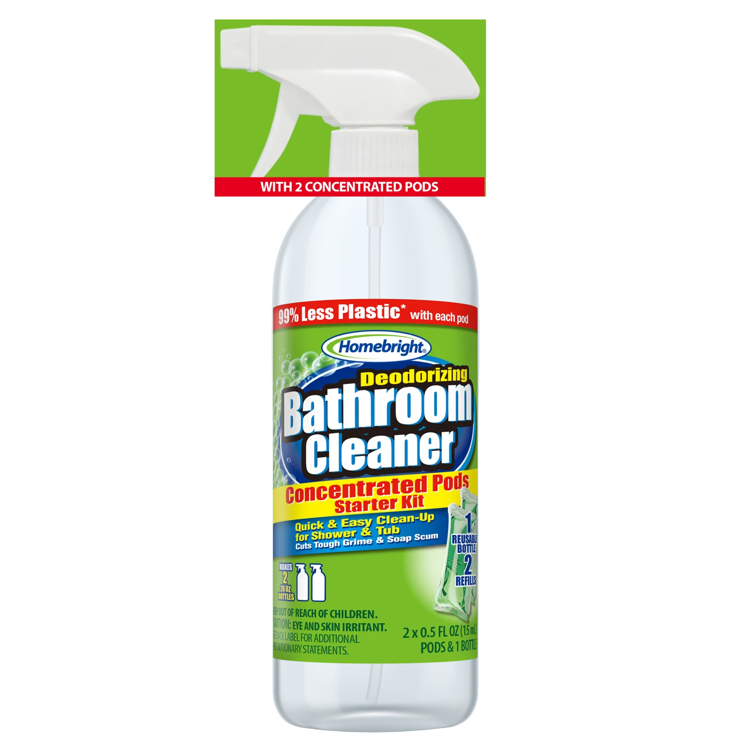 Bathroom Cleaner with Concentrated Pods Rejoice International