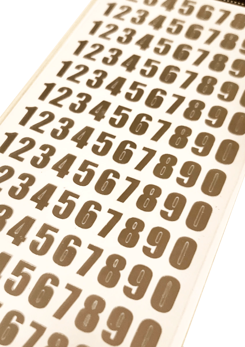 Number Stickers Silver Foil Rejoice Stickers, Bible Journaling