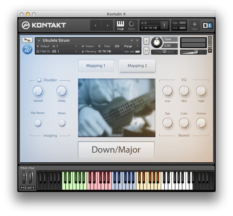 Wavesfactory Ukulele Strum virtual instrument for Kontakt goes v2.0