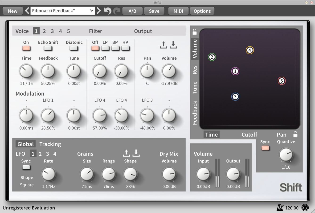 Shift pitch shifter & delay plugin updated to v2.3.1