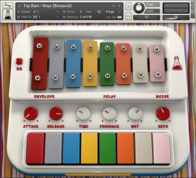 Toy Bars toy glockenspiel for Kontakt by AudioThing