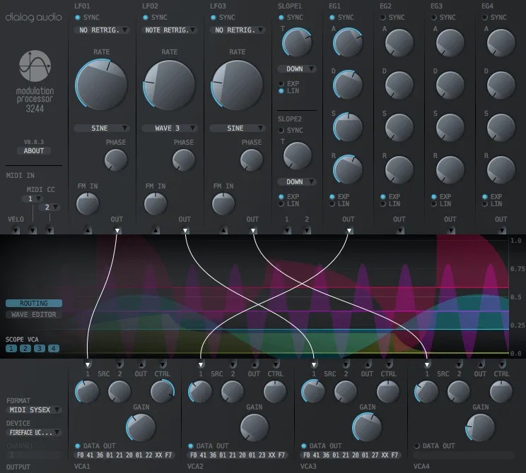 Dialog Audio Modulation Processor 3244 VST/AU/AAX plugin released