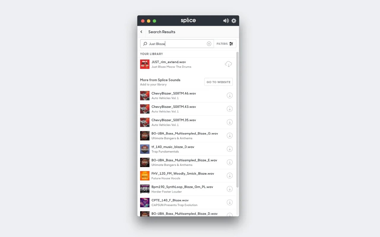 Splice Desktop app updated Browse, preview & download sounds from the