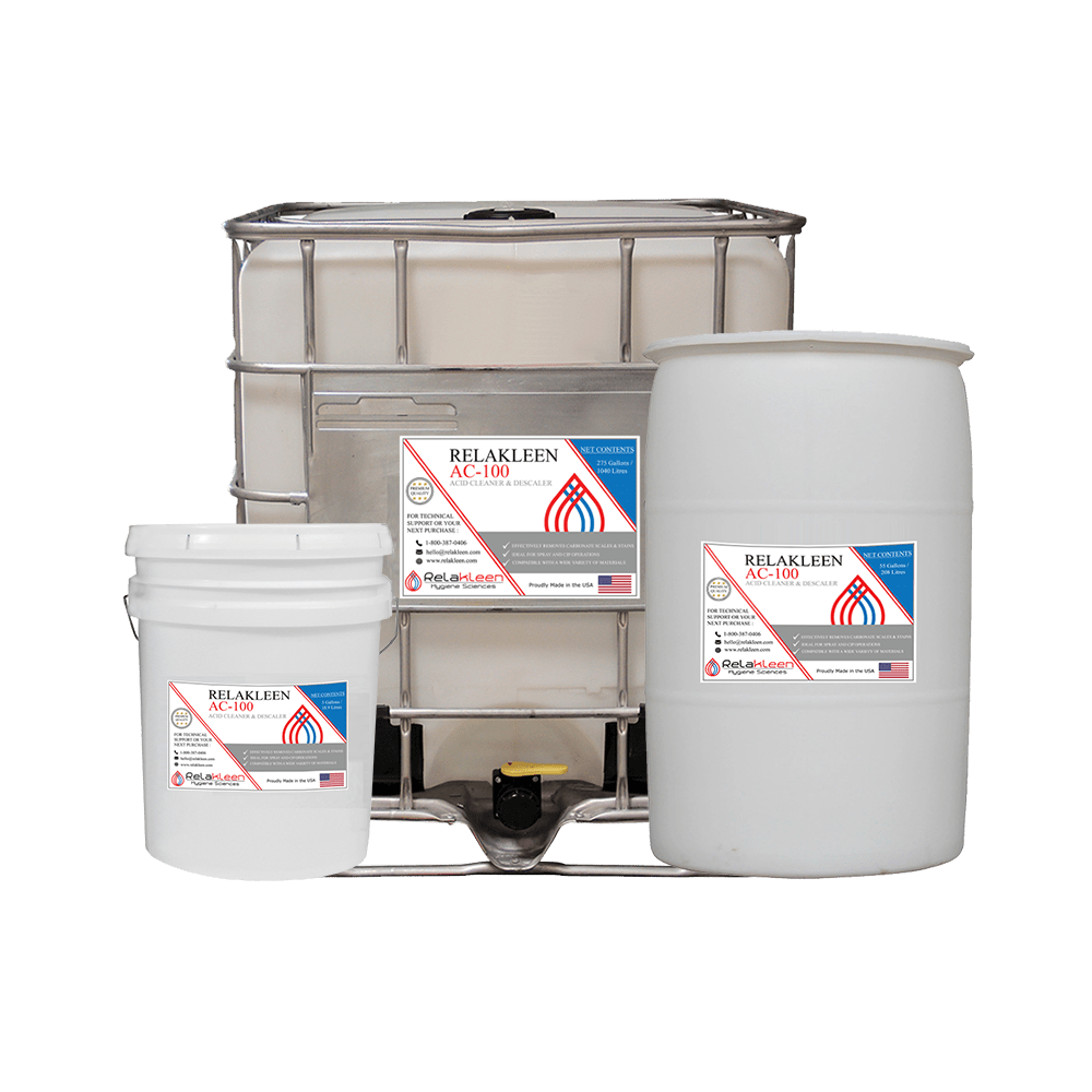 RELAKLEEN AC100 ACID CLEANER & DESCALER Relakleen Hygiene Sciences
