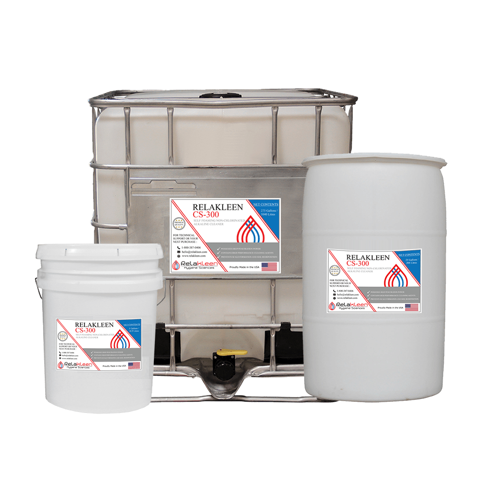 RELAKLEEN CS300 SELF FOAMING NONCHLORINATED ALKALINE CLEANER
