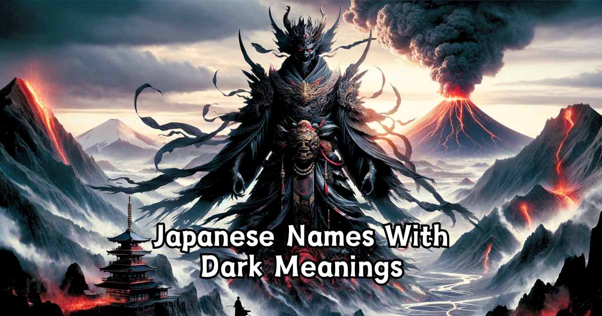 Dark Japanese Names with Meanings in 2024