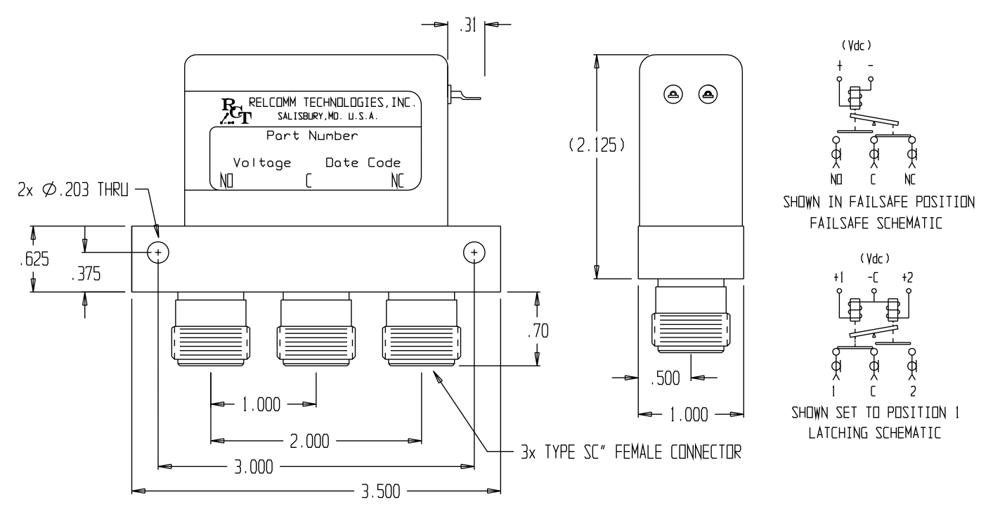 RDLSeries SPDT Relay W/SC Connectors Technologies, Inc.