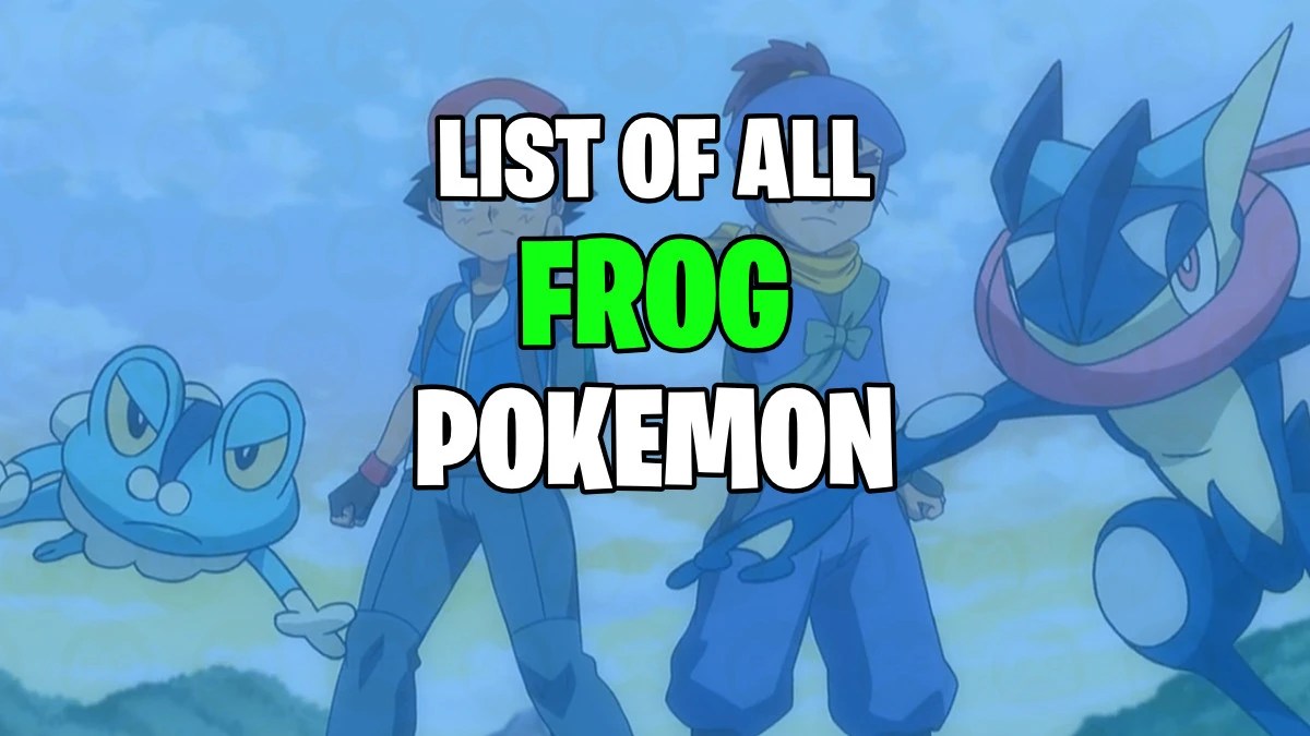 List of All Frog Pokemon Release Gaming