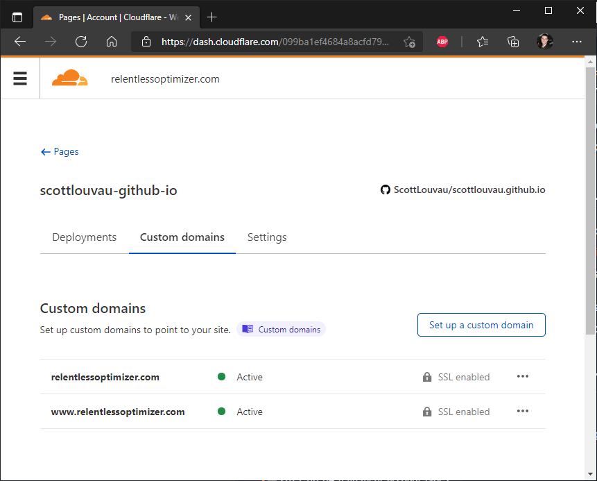 CloudFlare Pages Custom Domain Setup Relentless Optimizer