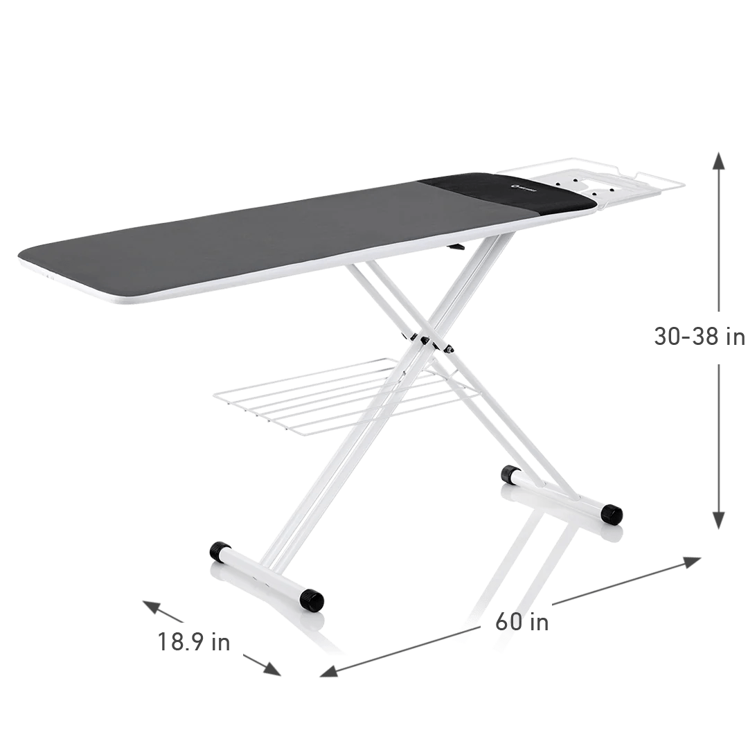 2in1 Premium Home Ironing Board with Verafoam Cover Set and Conex He