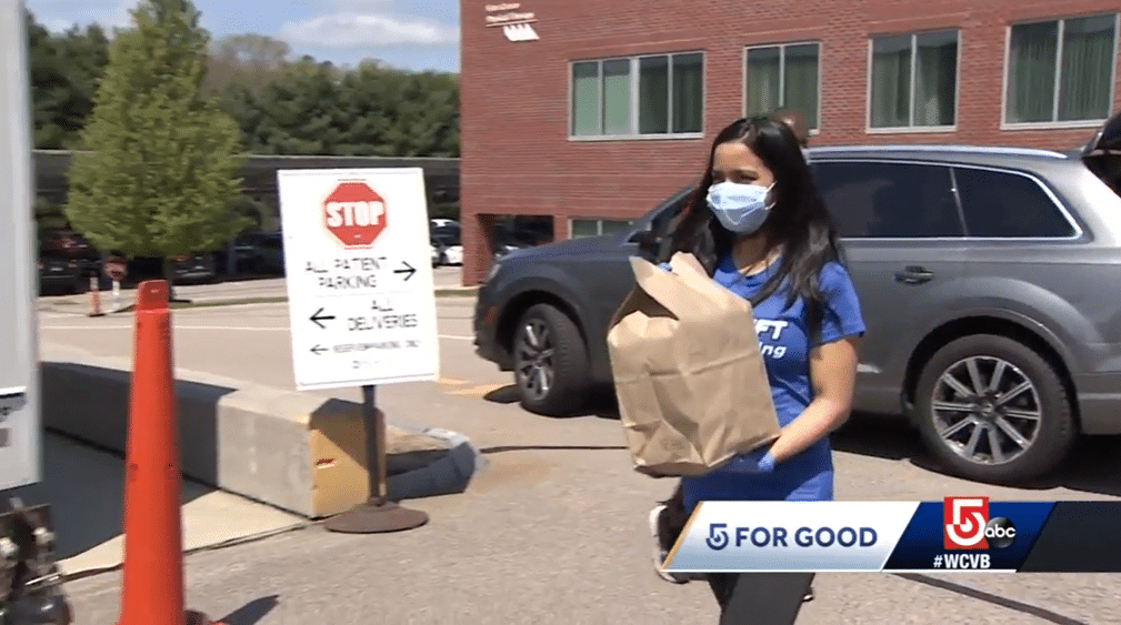 Shrewsbury girl delivering meals to COVID19 testing tents Reliant