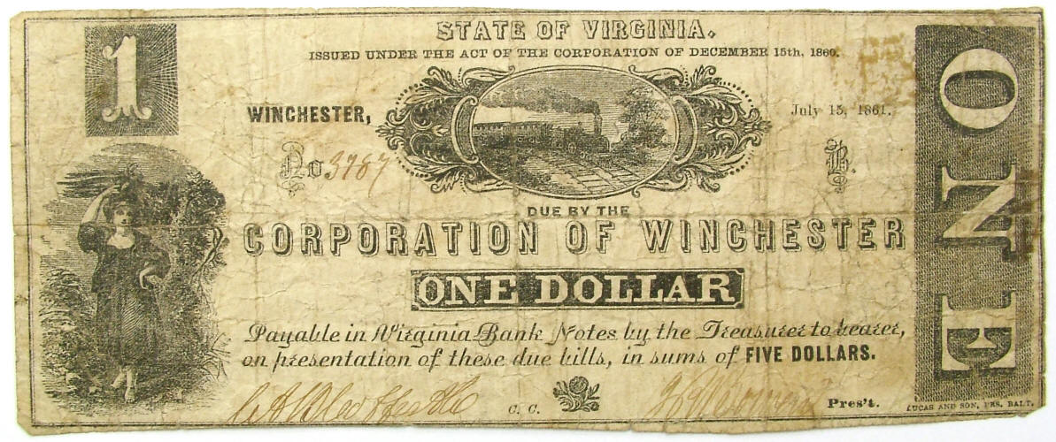 Ridgeway Reference Archive, Currency Virginia