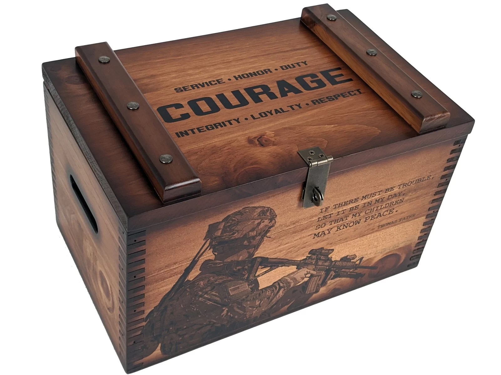 US Military Values Ammo Box Relic Wood