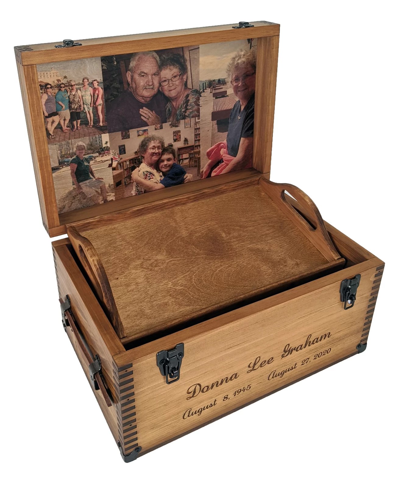 Custom Large Keepsake Box Relic Wood