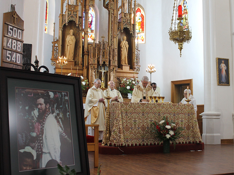 ‘Father Stan’s Our Man’ Okla. farm town honors hometown hero on path