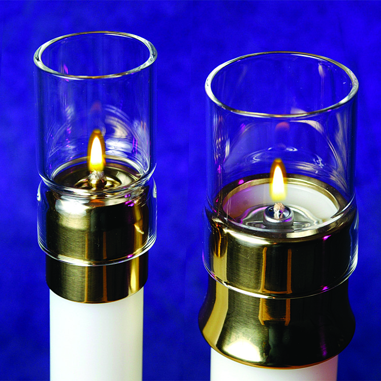 Draft Protectors for Refillable Candles or Candle Shells Religious