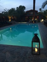 The Pool Area at Night