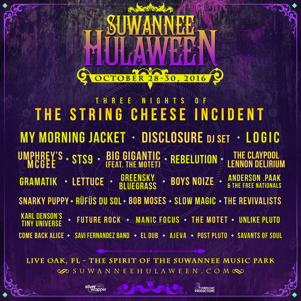 Suwannee Hulaween Confirms Initial Lineup
