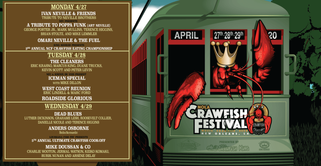 crawfish festival biloxi 2023 lineup Marcus King, Ivan Neville, Porter Jr. and More to Perform at 5th Annual NOLA Crawfish