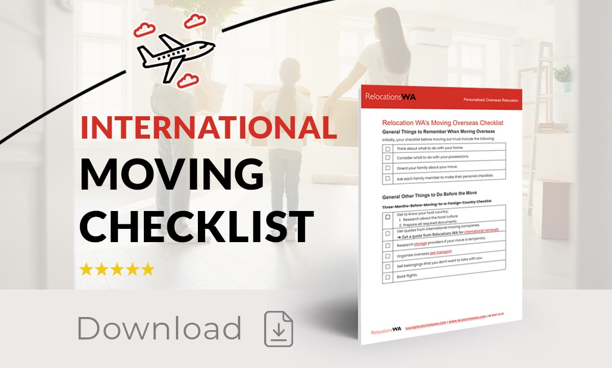Moving Overseas Checklist Main Things to Consider Relocations WA