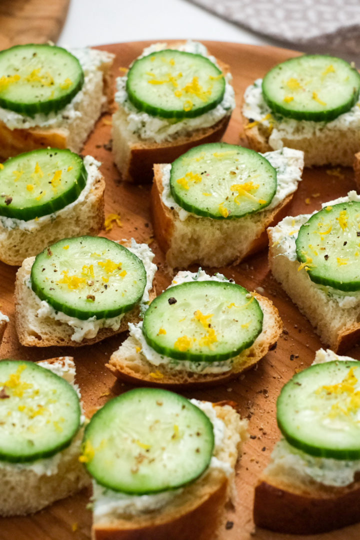 Cucumber Cream Cheese Bites Reluctant Entertainer