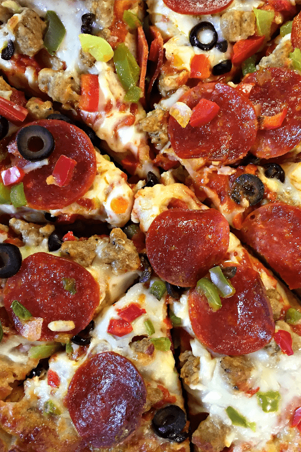 Basketball Pizza Party with a Cucumber Tomato Avocado Salad Reluctant
