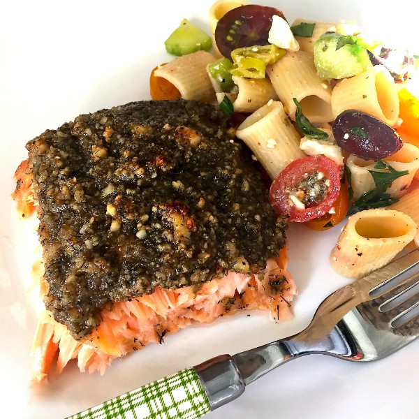Macadamia Lime Baked Salmon