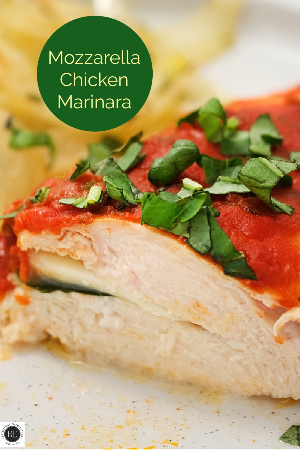 Mozzarella Chicken Bake Reluctant Entertainer