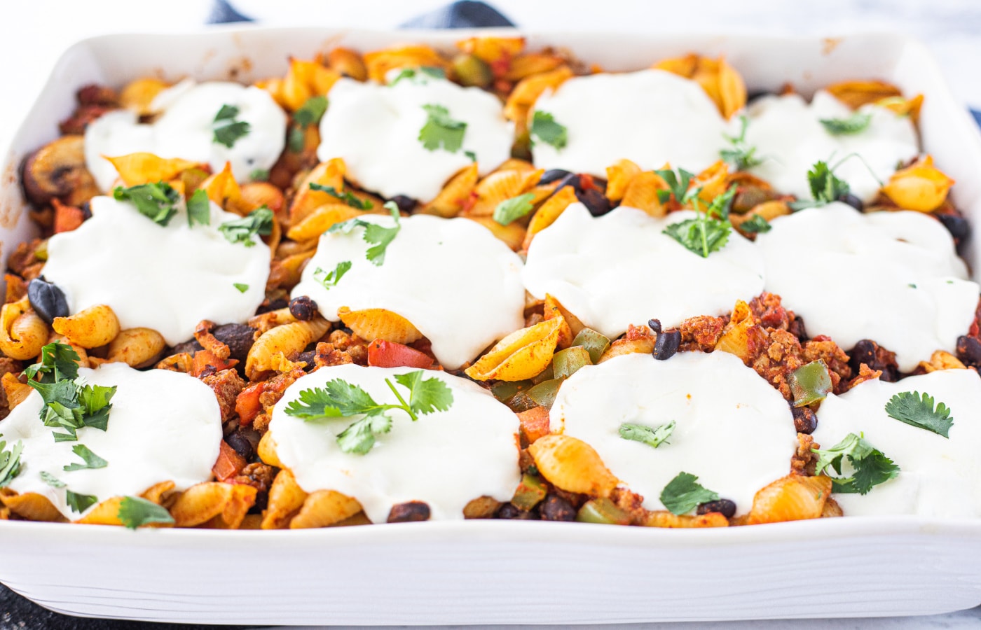 Mexican Ground Turkey Olive Pasta Bake Reluctant Entertainer
