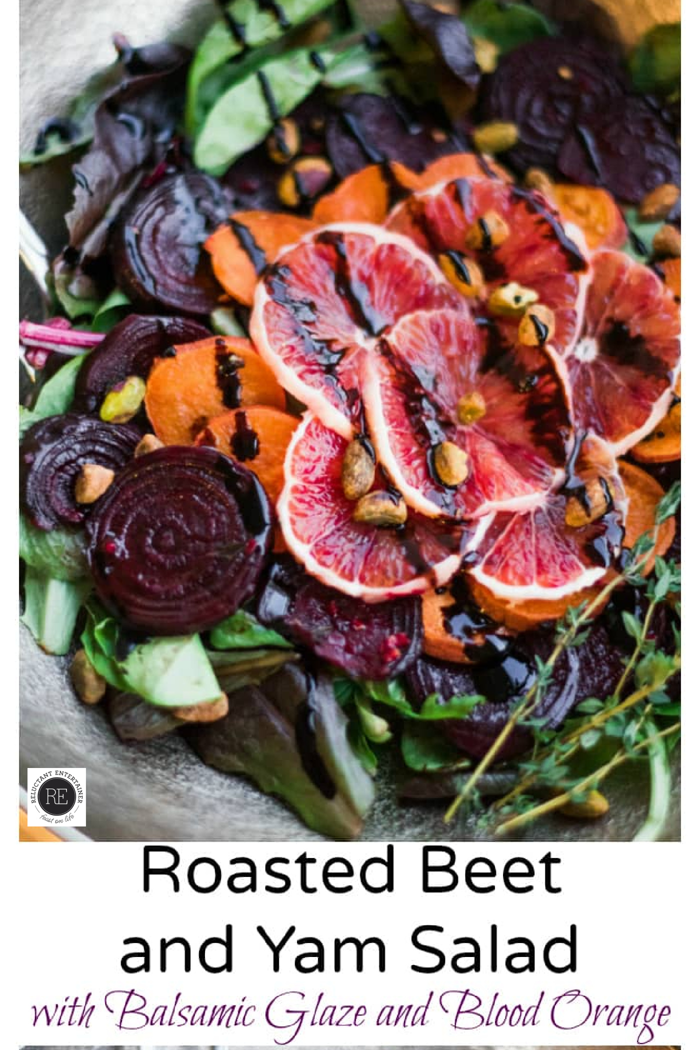 Roasted Beet and Yam Salad Reluctant Entertainer
