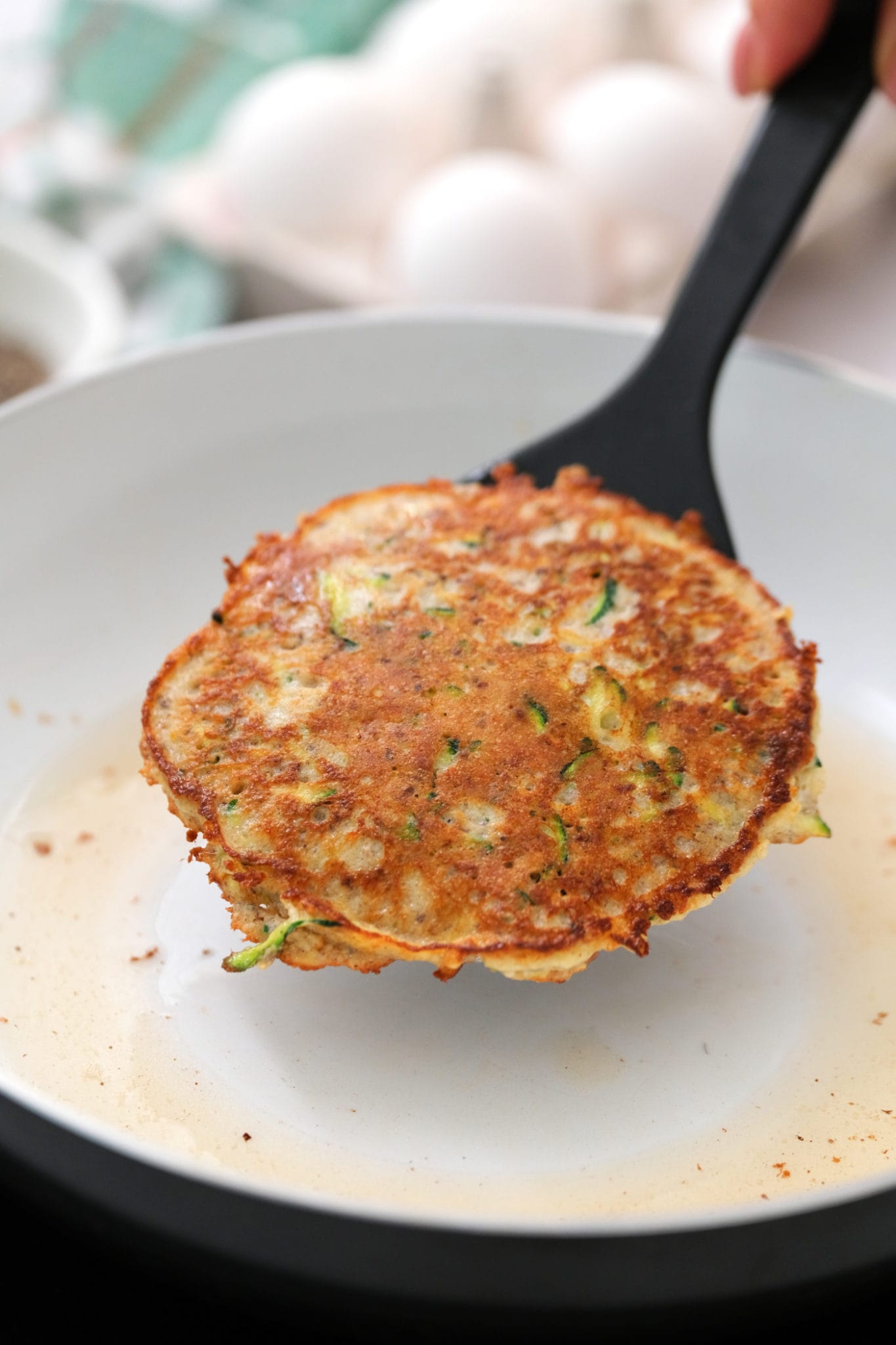 Shredded Zucchini Almond Flour Pancakes Reluctant Entertainer